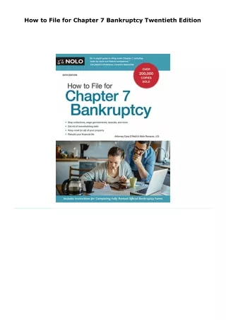 read how to file for chapter 7 bankruptcy     twentieth edition