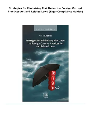 read strategies for minimizing risk under the foreign corrupt practice