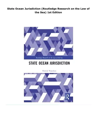read state ocean jurisdiction (routledge research on the law of the se