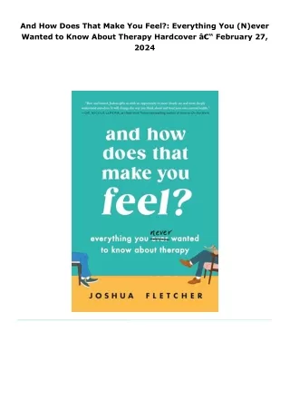 read and how does that make you feel?: everything you (n)ever wanted t