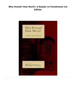 why punish how much a reader on punishment