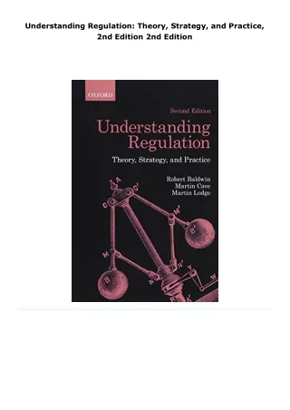 read understanding regulation: theory, strategy, and practice, 2nd edi