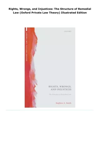 read rights, wrongs, and injustices: the structure of remedial law (ox