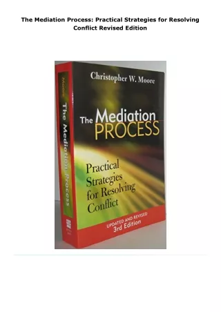 the mediation process practical strategies