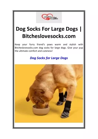 Dog Socks For Large Dogs  Bitcheslovesocks.com