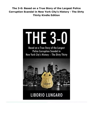 pdf kindle download the 3-0: based on a true story of the largest poli