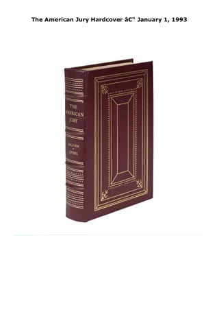 pdf kindle download the american jury     hardcover â€“ january 1, 199