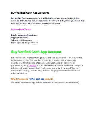 Buy Verified Cash App Accounts