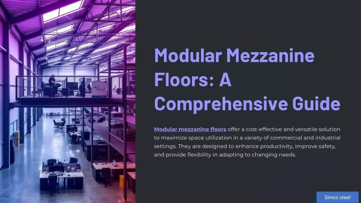 modular mezzanine floors a comprehensive guide