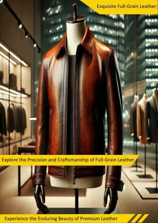 Full Grain Leather Jackets: The Pinnacle of Timeless Craftsmanship