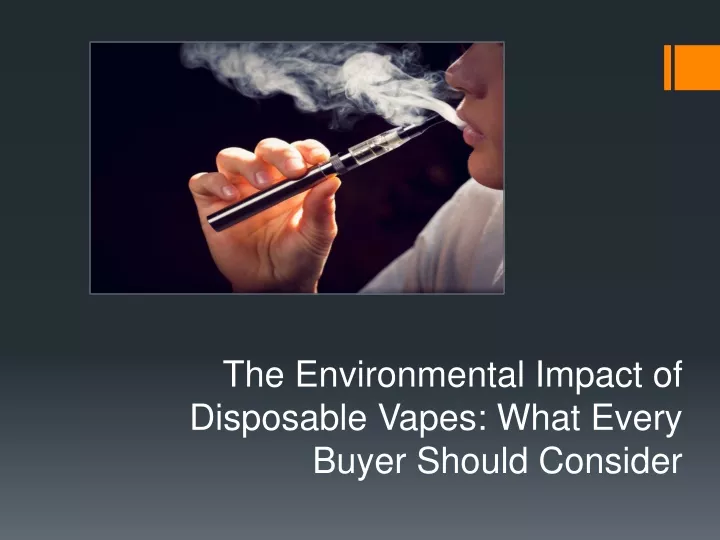 the environmental impact of disposable vapes what