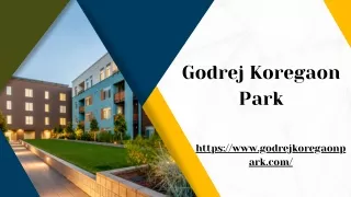 Godrej Koregaon Park | The Best Apartment For Luxury Living