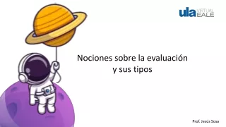 Nociones sobre la evaluación y sus tipos