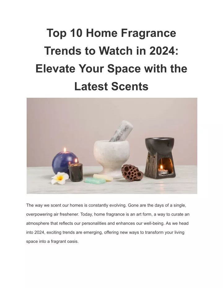 top 10 home fragrance trends to watch in 2024