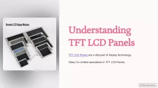 TFT LCD Panels – High-Resolution Display Solutions for Indoor & Semi-Outdoor Use