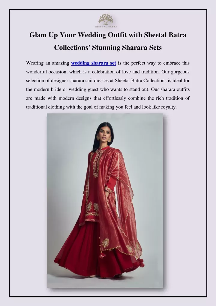 glam up your wedding outfit with sheetal batra