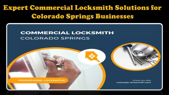 expert commercial locksmith solutions