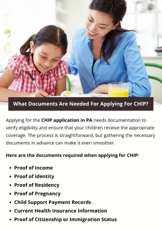 what documents are needed for applying for chip