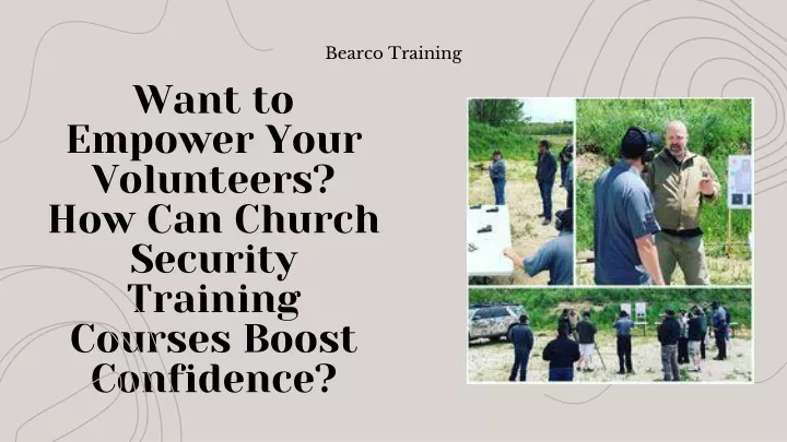 bearco training