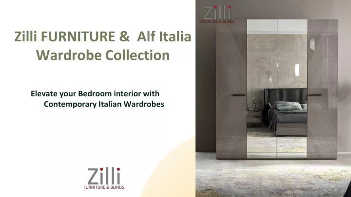 zilli furniture alf italia wardrobe collection