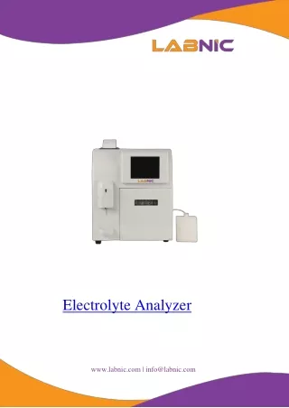 electrolyte analyzer