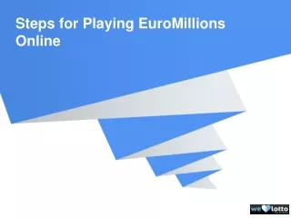 Steps for Playing EuroMillions Online