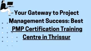 pmp certification training centre in thrissur