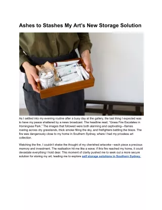 ashes to stashes my art s new storage solution