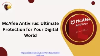 McAfee Antivirus Ultimate Protection for Your Digital World (1)
