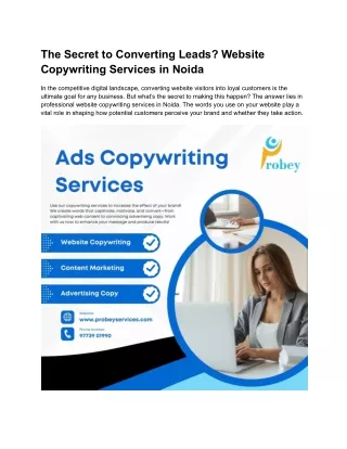 the secret to converting leads website