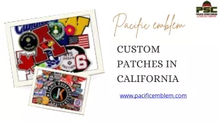Best Custom Patches in California High-Quality Craftsmanship