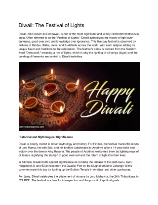 Diwali_ The Festival of Lights