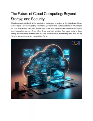 the future of cloud computing beyond storage