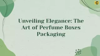 Perfume Boxes Packaging