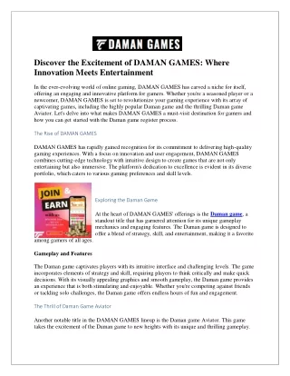 Download TC Daman Game Free—Login and Play Now