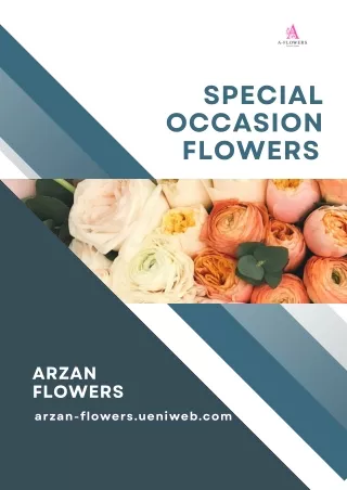 Stunning Special Occasion Flowers from Arzan Flowers