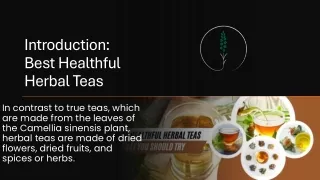 Best Heathful Herbal Tea