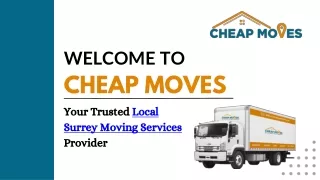 Trusted Local Surrey Moving Services Provider