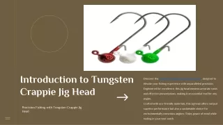 Tungsten Crappie Jig Head – Tungsten 4 Anglers