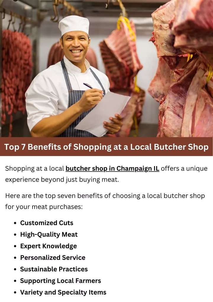 top 7 benefits of shopping at a local butcher shop