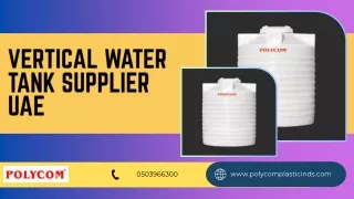 vertical water tank supplier uae