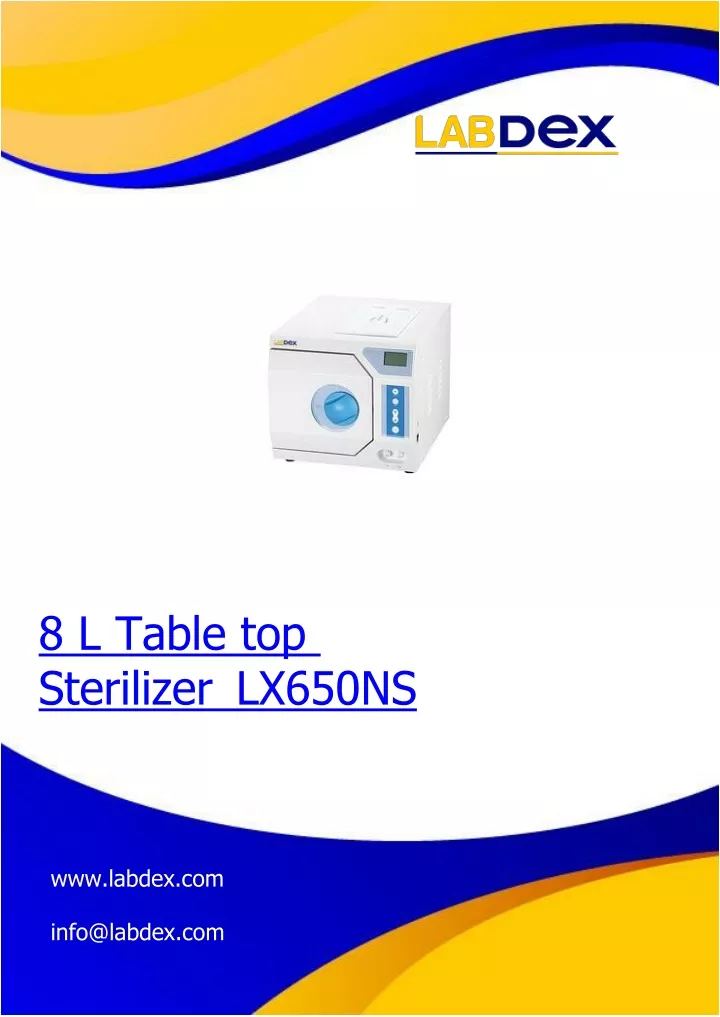 8 l table top sterilizer lx650ns www labdex com