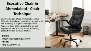 Executive Chair in Ahmedabad - Chair Technique