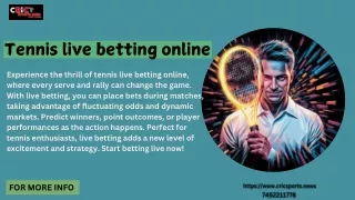 Bet on Every Point with Tennis Live Betting Online