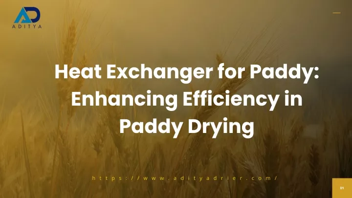 heat exchanger for paddy enhancing efficiency