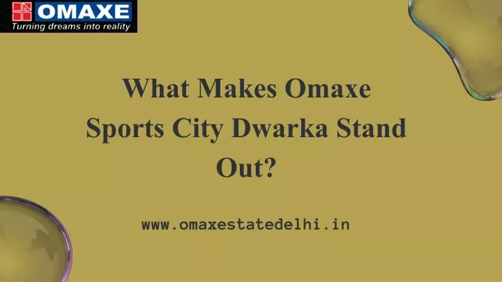 what makes omaxe sports city dwarka stand out