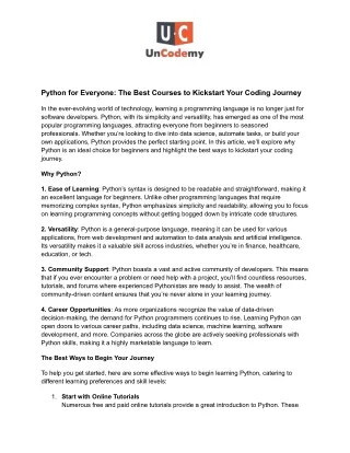 Python for Everyone: The Best Courses to Kickstart Your Coding Journey