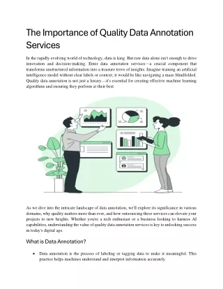 The Importance of Quality Data Annotation Services