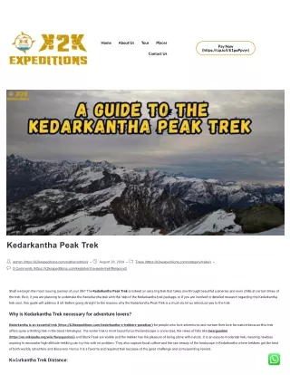 Kedarkantha Peak Trek: The Ultimate Guide for Adventurers