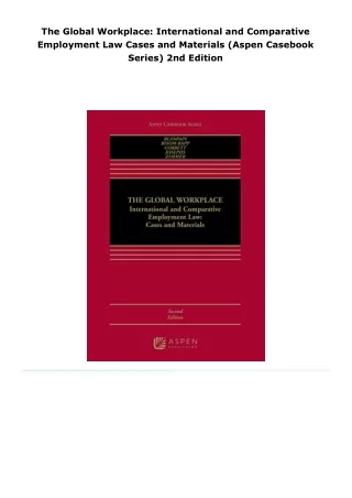 pdf kindle download the global workplace: international and comparativ